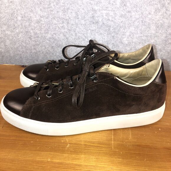 Paul Stuart Chocolate Brown Suede & Leather Men's Premium Sneaker - Picture 4 of 15